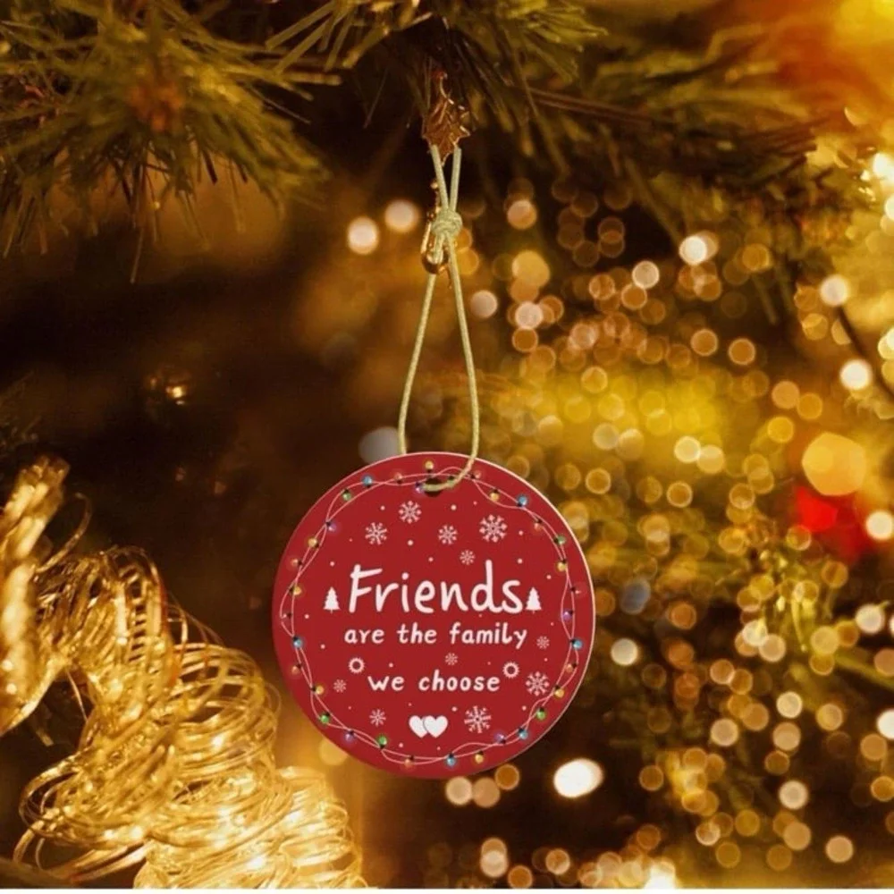 New Friend Christmas Ornament Good Friends Bestie Ornaments Friendship Xmas Deco